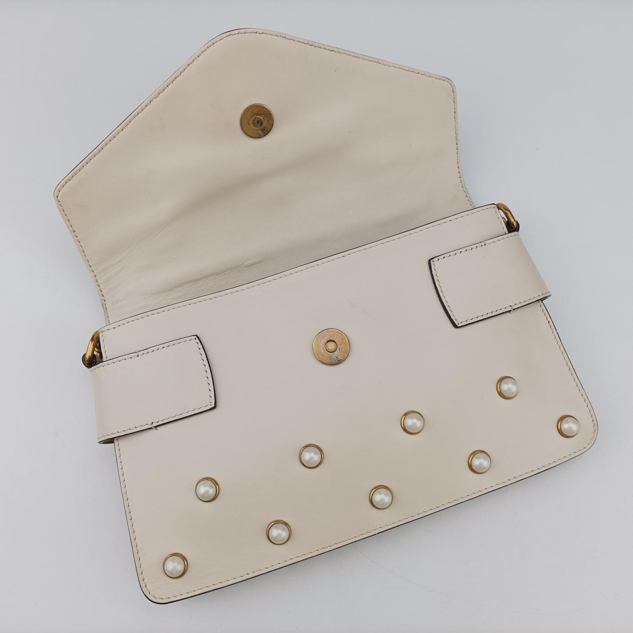 Broadway Pearl BeeWhiteLeather453778F022495009ブロードウェイ パール ビーホワイトレザー453778F022495009