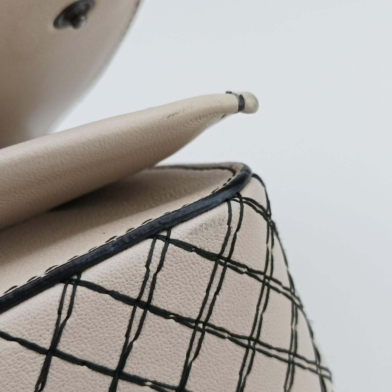 IntrecciatoBrown x White x BeigeLeatherB06323601Pイントレチャートブラウン×ホワイト×ベージュレザーB06323601P