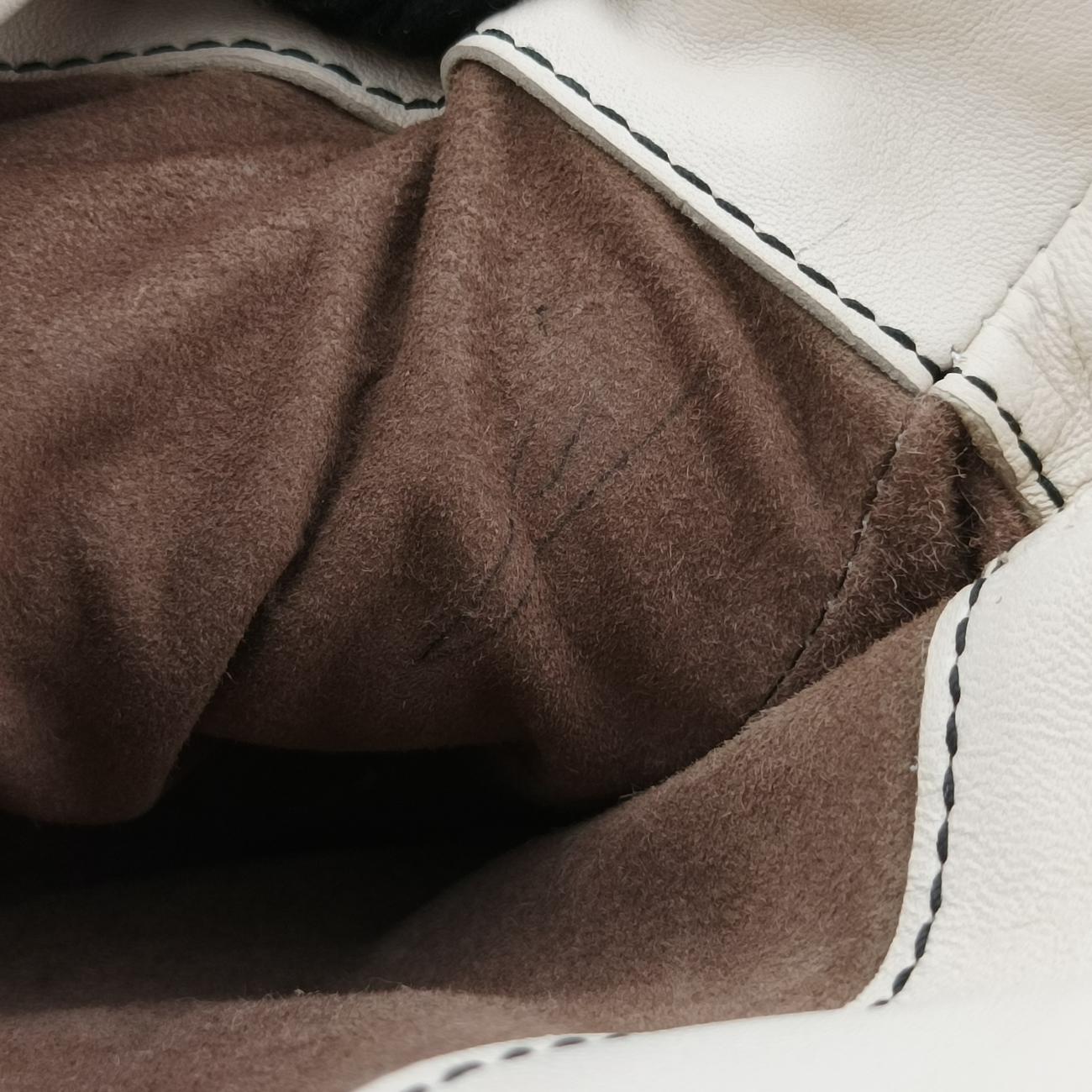 IntrecciatoBrown x White x BeigeLeatherB06323601Pイントレチャートブラウン×ホワイト×ベージュレザーB06323601P