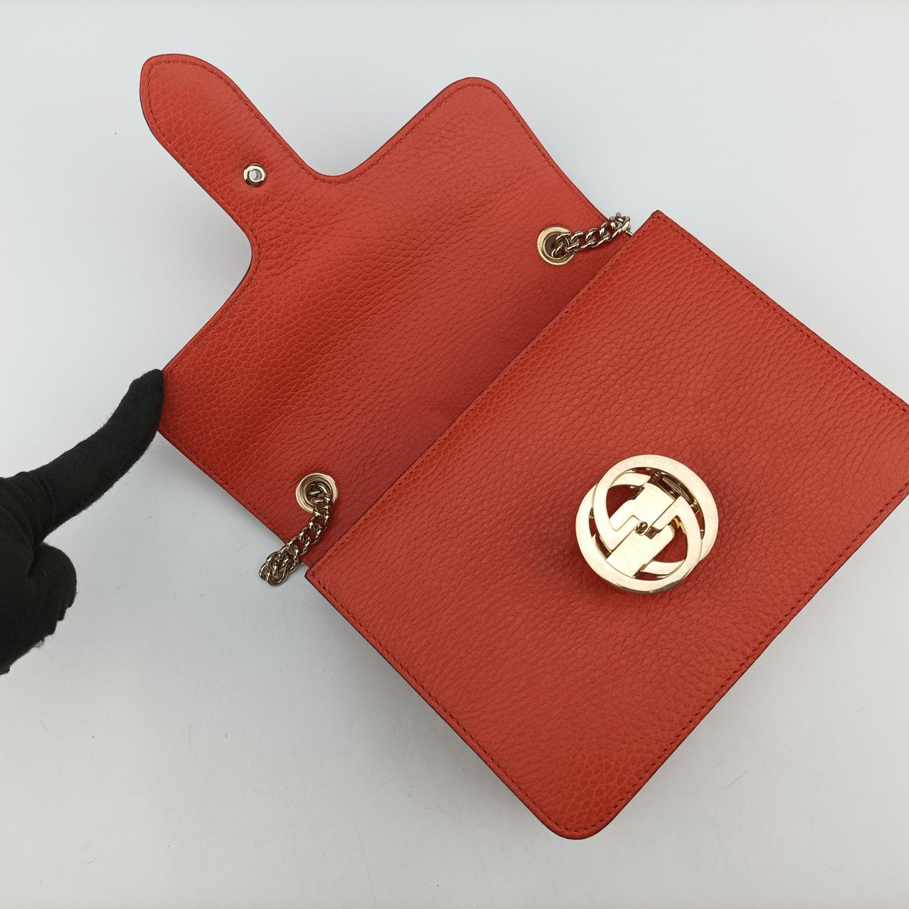Interlocking GOrangeLeather510304A027662434インターロッキングGオレンジレザー510304A027662434