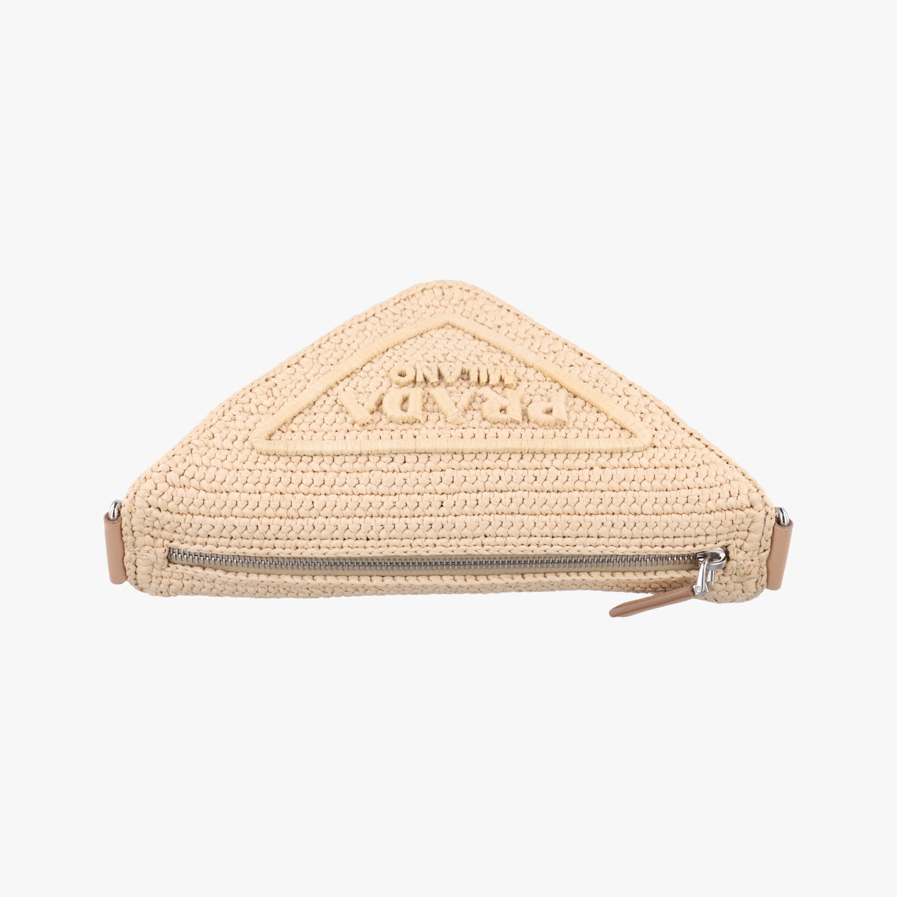 Triangle LogoBeigeStraw1BH190272 1トライアングル ロゴベージュストロー1BH190272 1