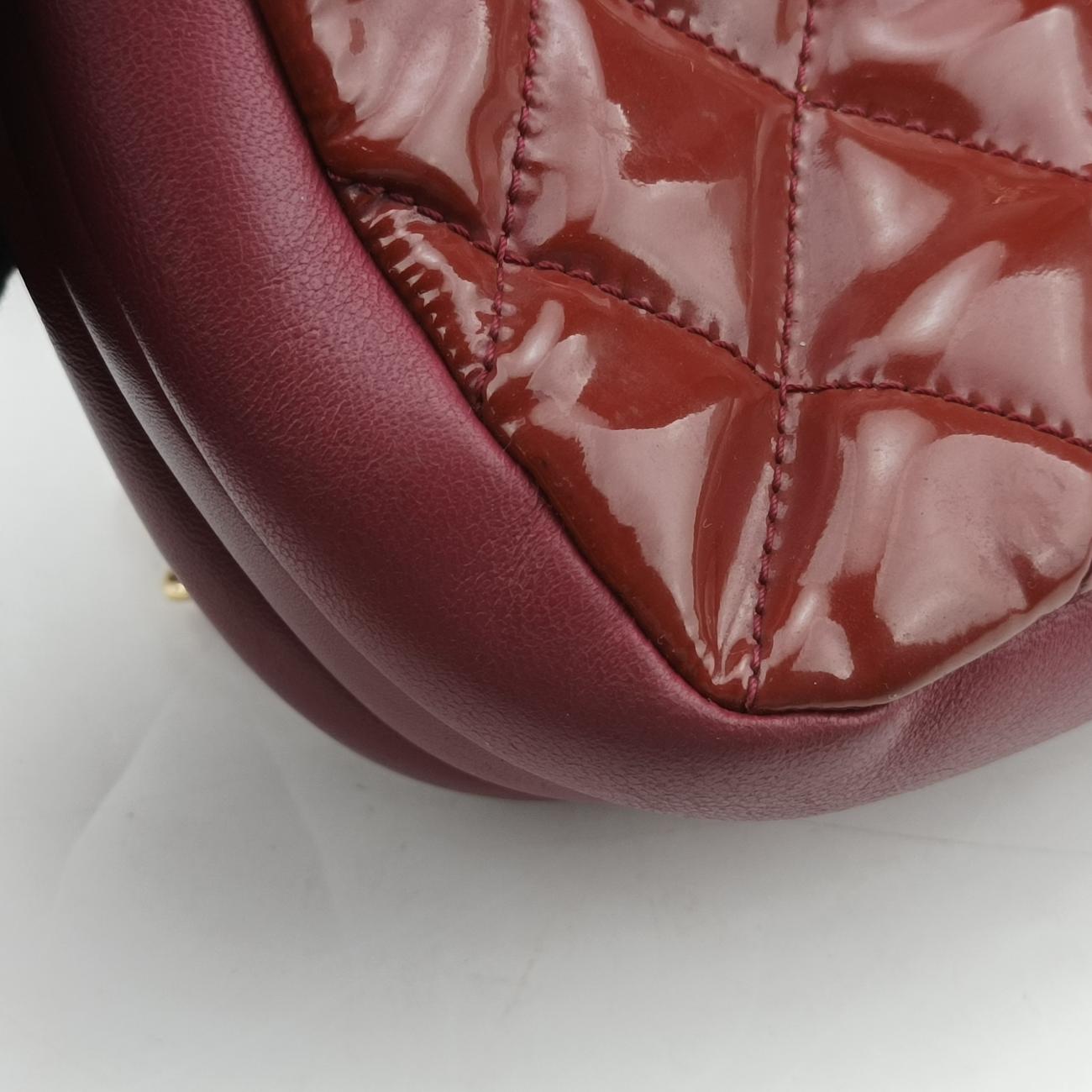 Crown CC Double ZipBordeauxPatent×LeatherA9266620501866マトラッセ クラウン CC ダブル ジップボルドーパテント×レザーA9266620501866
