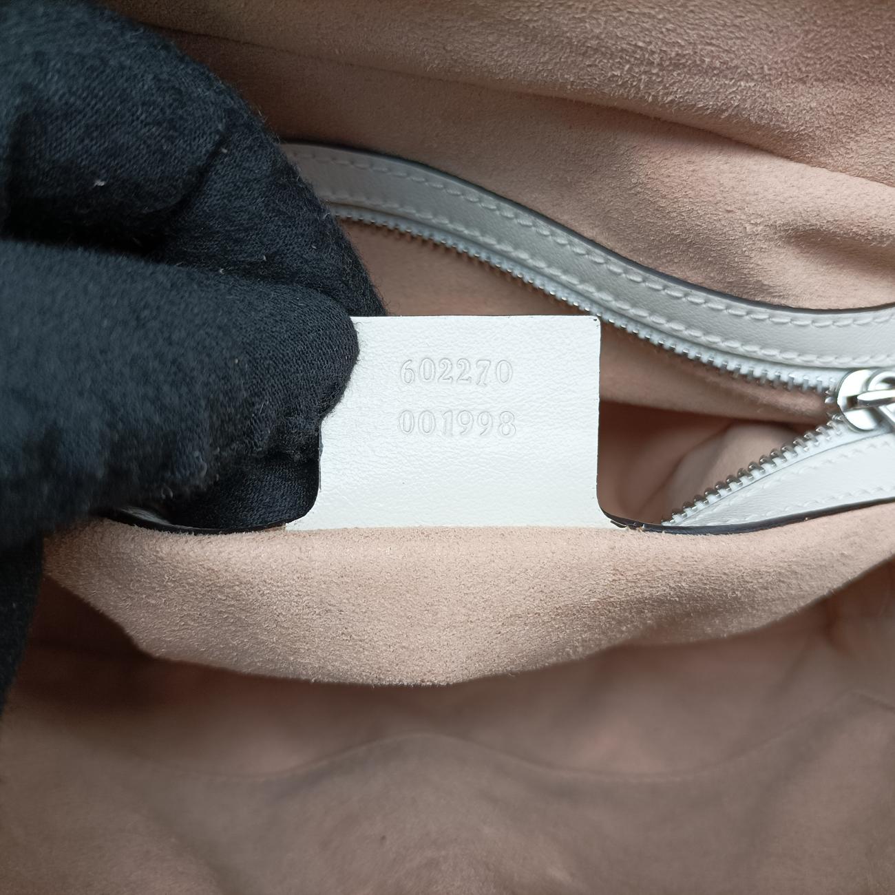 GG Marmont Bamboo Top HandleBlueLeather602270A031721972GGマーモント バンブー トップ ハンドルブルーレザー602270A031721972