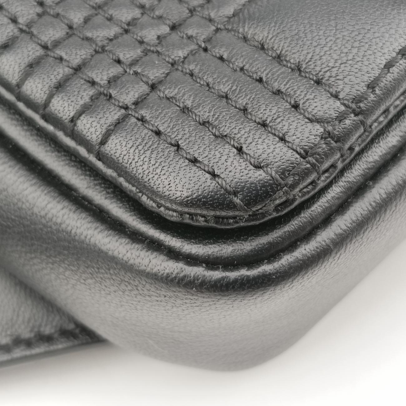 Quilted Lola TB logoBlackLeatherITPELMAG8526PRAキルティング ローラ TB ロゴブラックレザーITPELMAG8526PRA