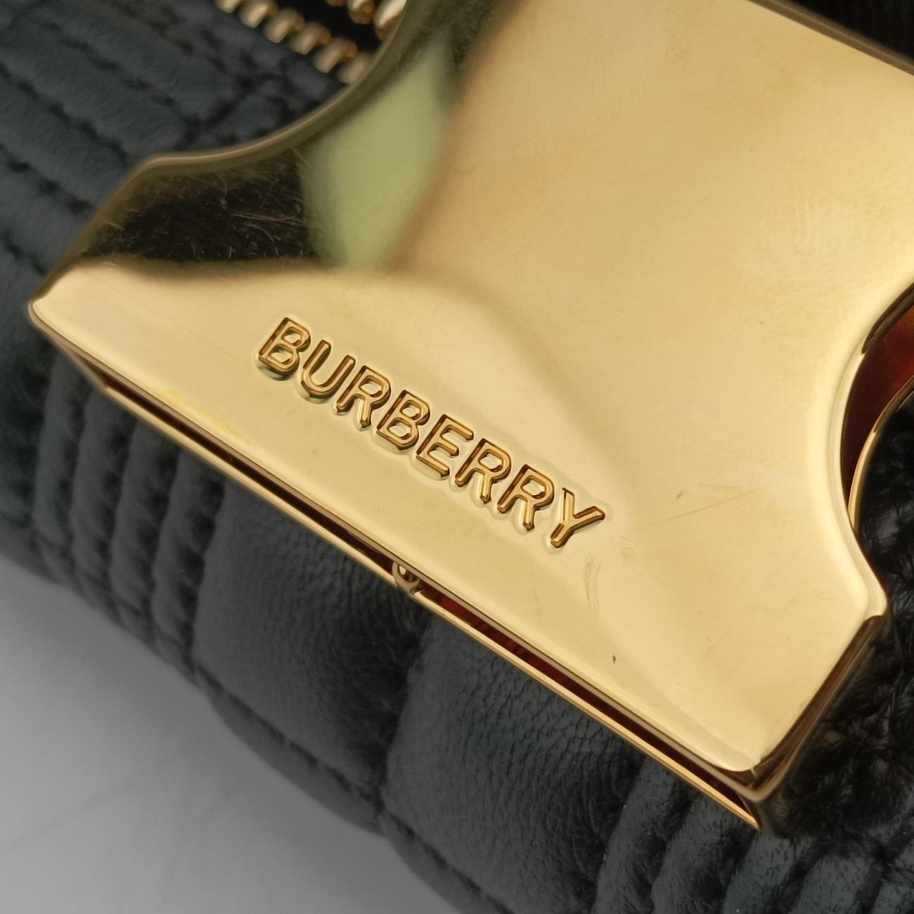 Quilted Lola TB logoBlackLeatherITPELMAG8526PRAキルティング ローラ TB ロゴブラックレザーITPELMAG8526PRA