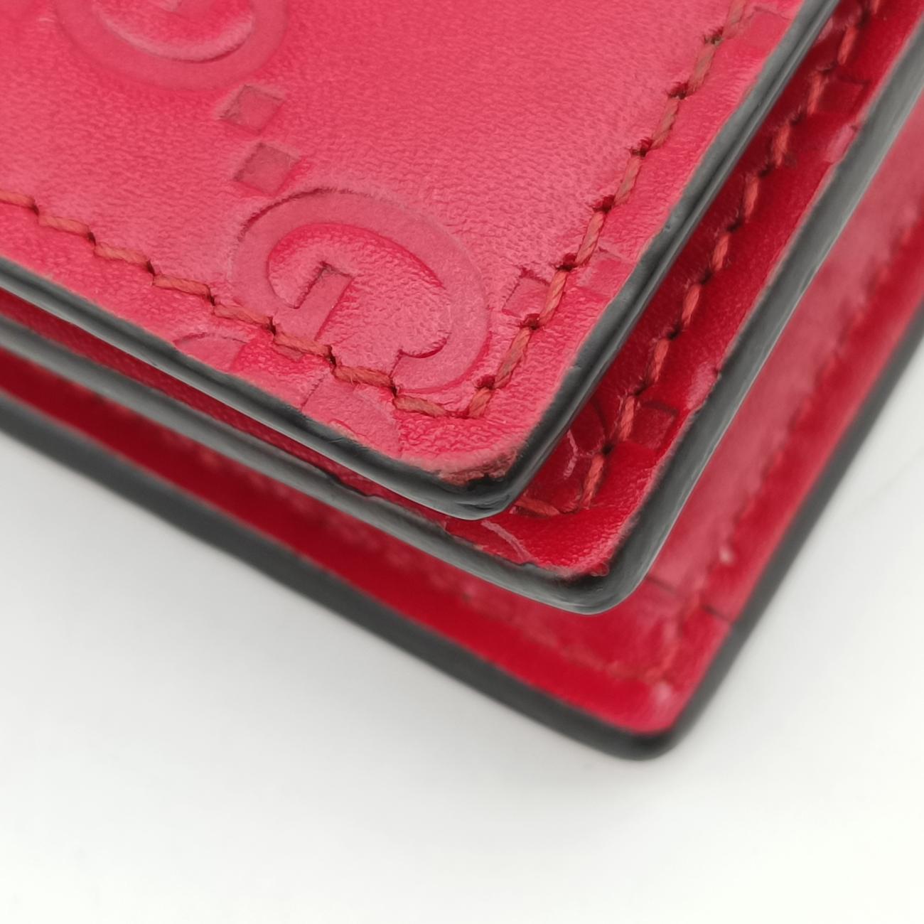 Guccissima Signature BowyRedLeather431408グッチッシマ シグネチャー ボウイレッドレザー431408