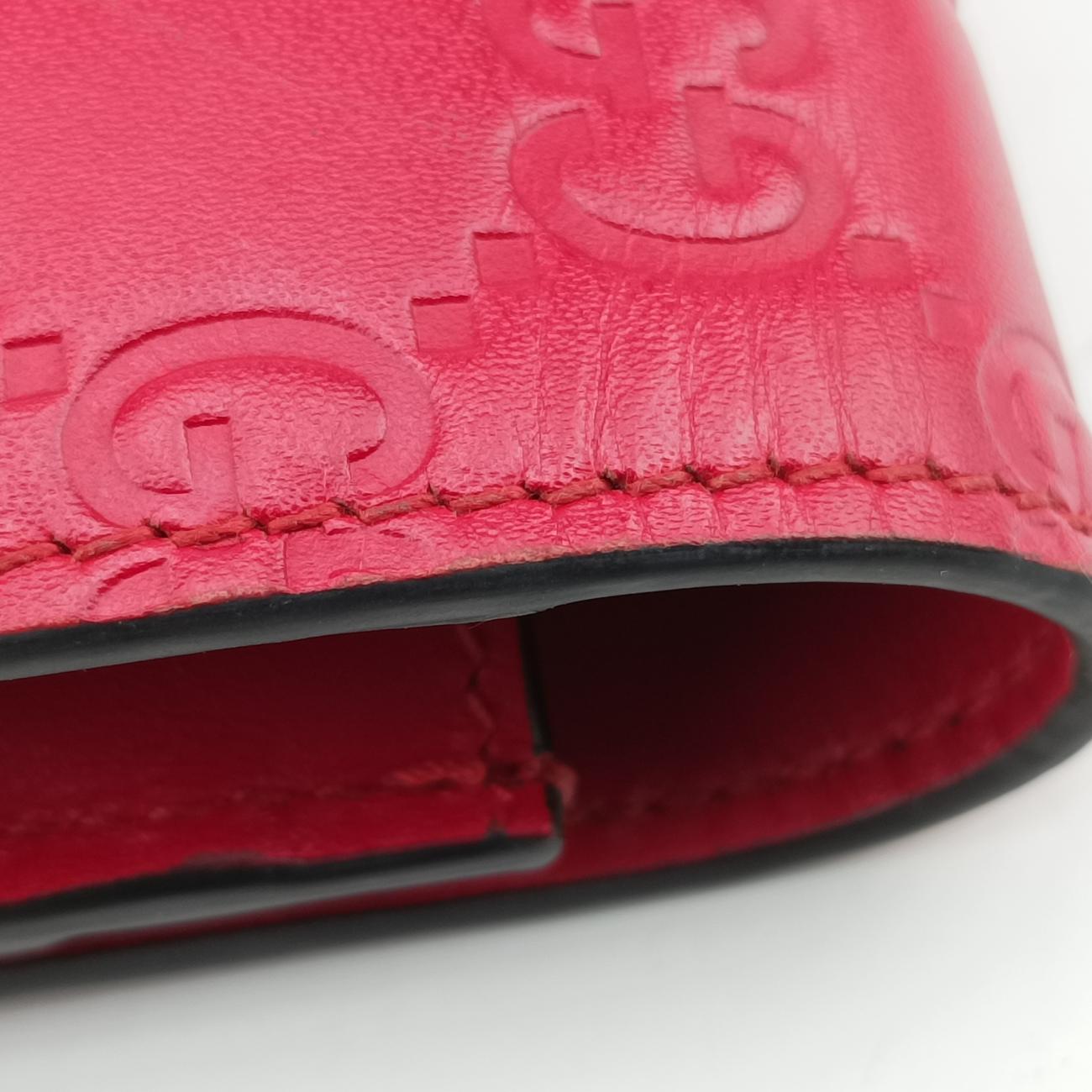 Guccissima Signature BowyRedLeather431408グッチッシマ シグネチャー ボウイレッドレザー431408