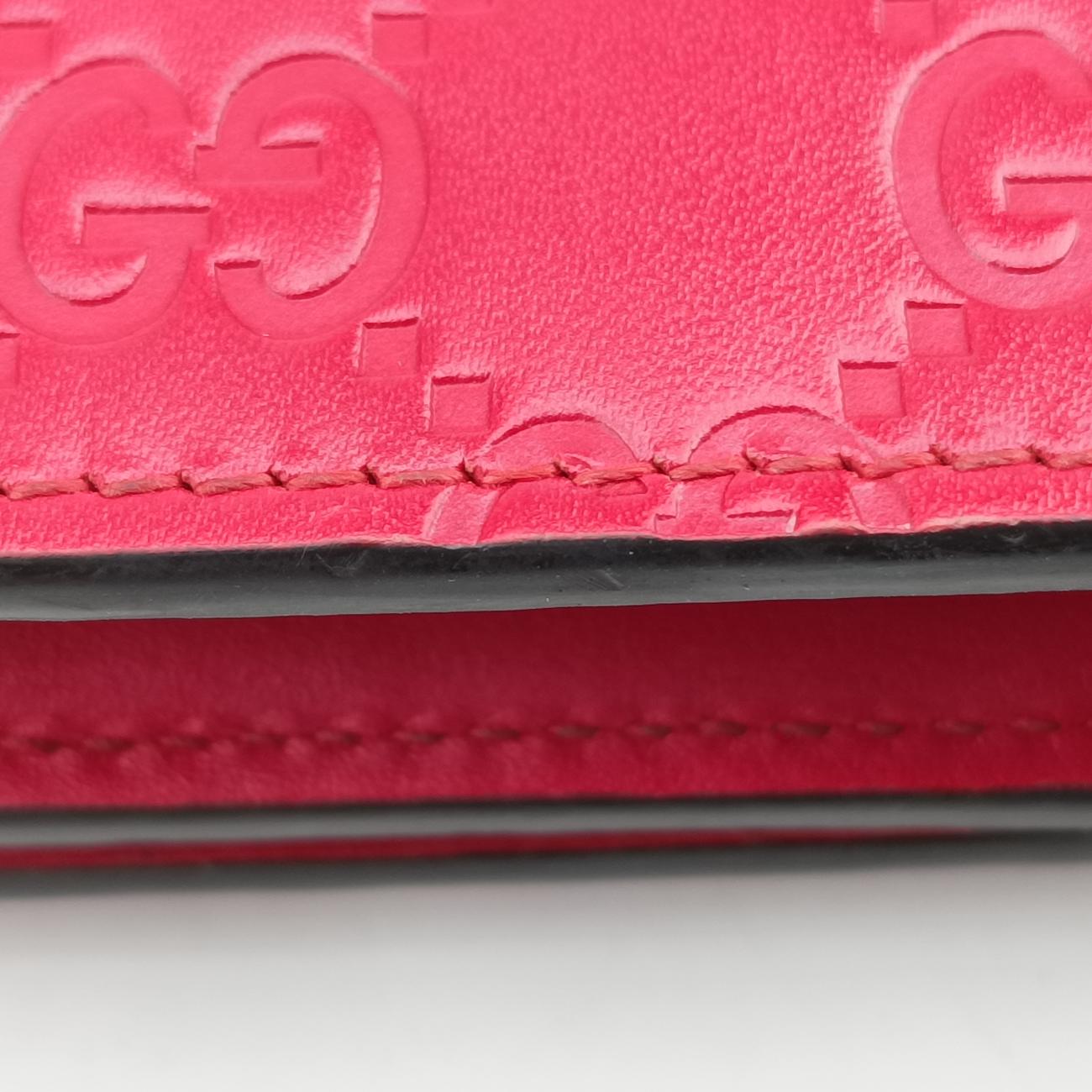 Guccissima Signature BowyRedLeather431408グッチッシマ シグネチャー ボウイレッドレザー431408