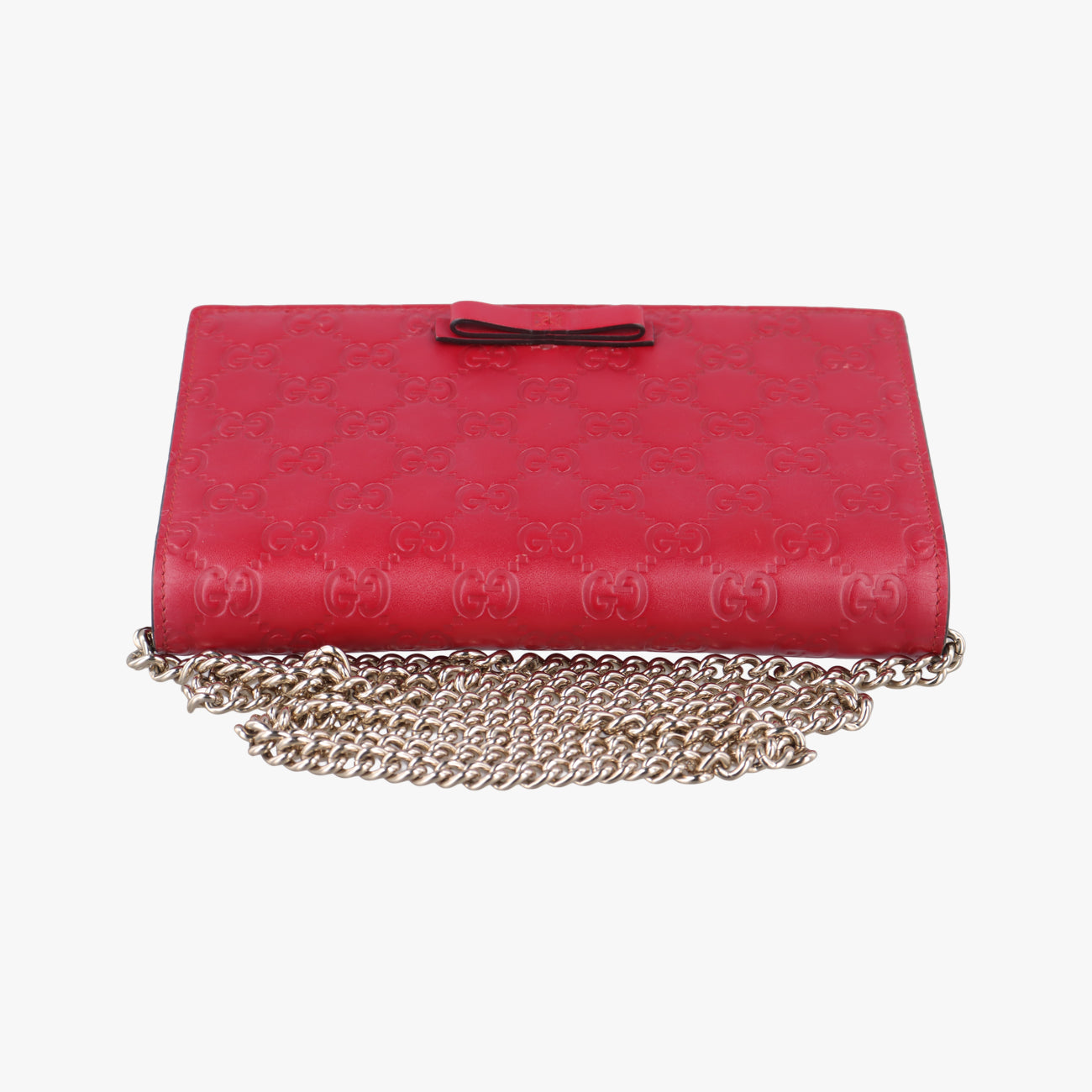 Guccissima Signature BowyRedLeather431408グッチッシマ シグネチャー ボウイレッドレザー431408