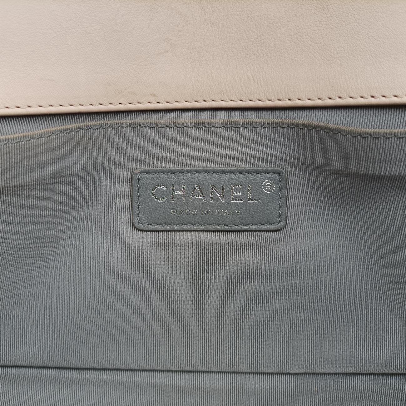 BOY CHANELbeigeLeatherA6671319010495ボーイシャネルベージュレザーA6671319010495