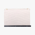 Chevron Quilted  SmallWhite x BlackLeather27211298シェブロンキルティングスモールホワイト×ブラックレザー27211298