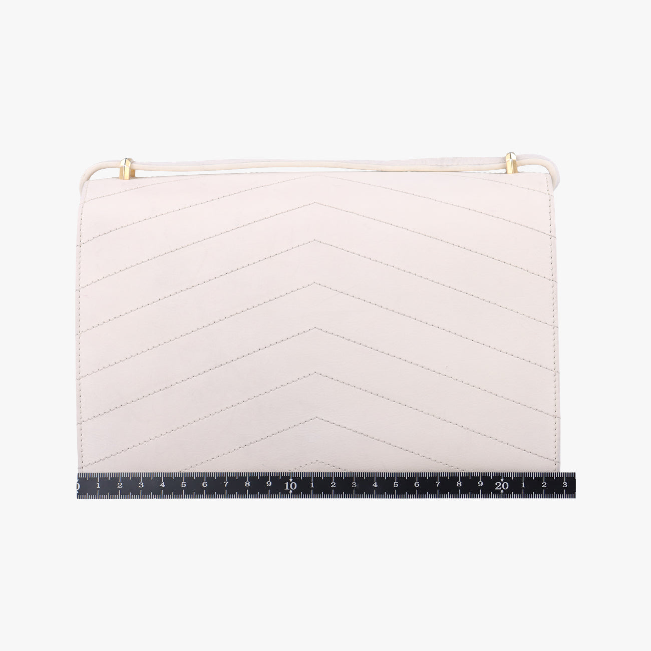 Chevron Quilted  SmallWhite x BlackLeather27211298シェブロンキルティングスモールホワイト×ブラックレザー27211298