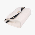 Chevron Quilted  SmallWhite x BlackLeather27211298シェブロンキルティングスモールホワイト×ブラックレザー27211298