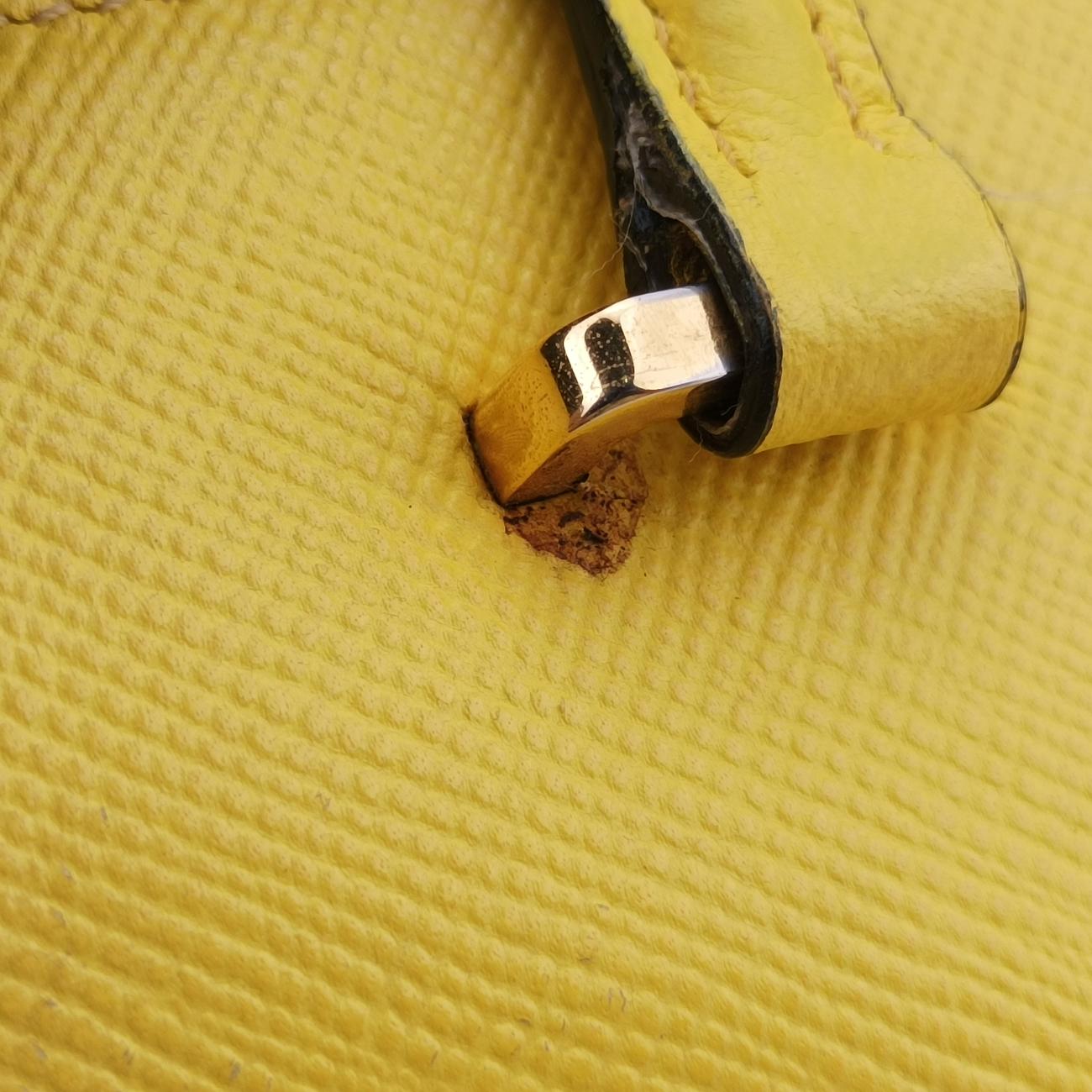 Cuir Studded Open PromenadeYellowSaffiano LeatherBN275325プロムナード スタッズイエローサフィアーノレザーBN275325