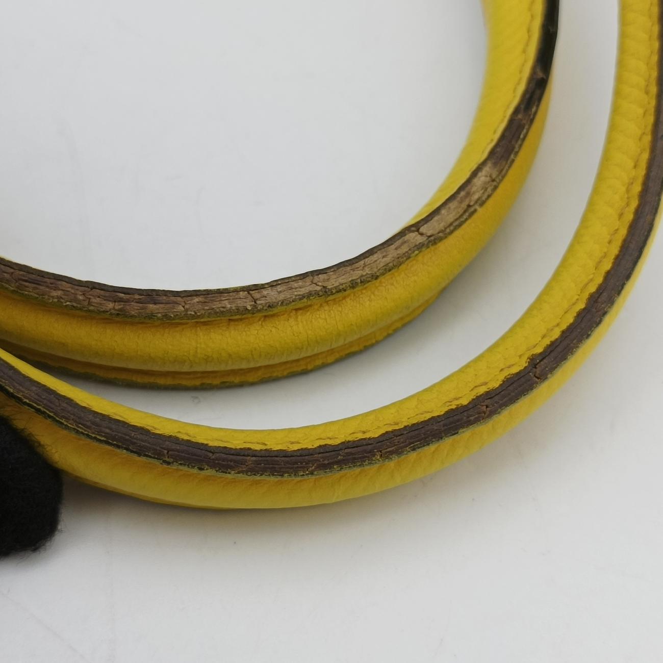 Cuir Studded Open PromenadeYellowSaffiano LeatherBN275325プロムナード スタッズイエローサフィアーノレザーBN275325