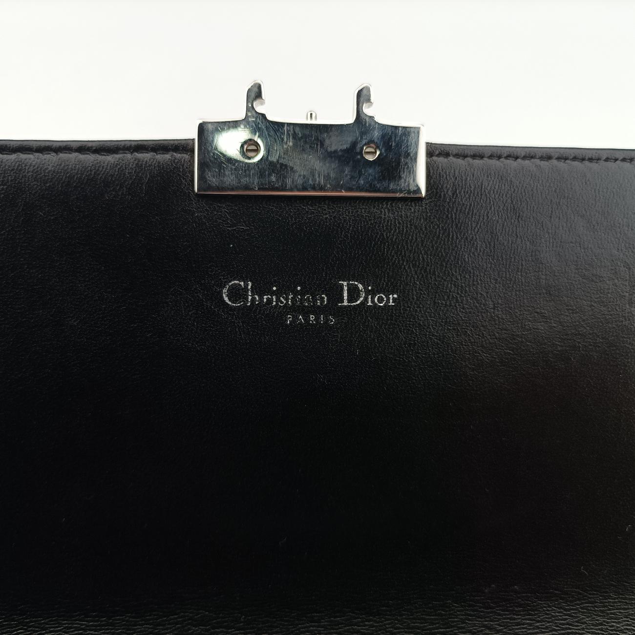 Miss Dior Cannage New RockBlack x Multicolorlambskin×Patent18-MA-0185ミス ディオール カナージュ ニューロックブラック×マルチカラーラムスキン×パテント18-MA-0185