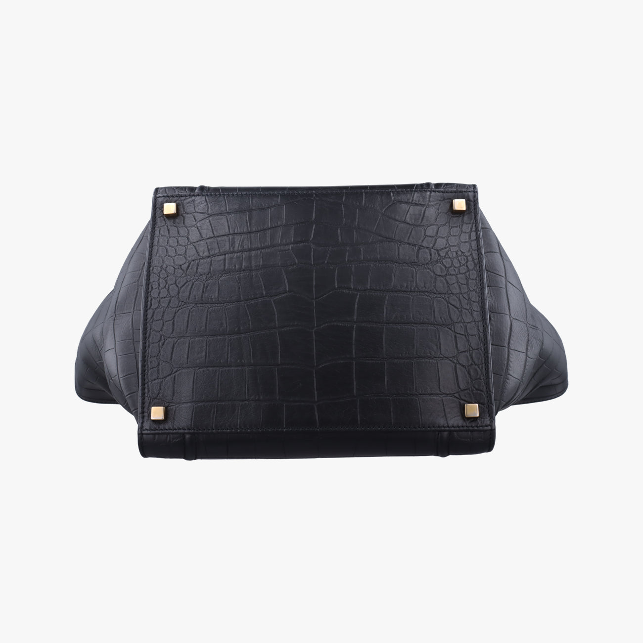 Luggage Small Square PhantomBlackLeatherF-PA-0132ラゲージスモールスクエアファントムブラックレザーF-PA-0132