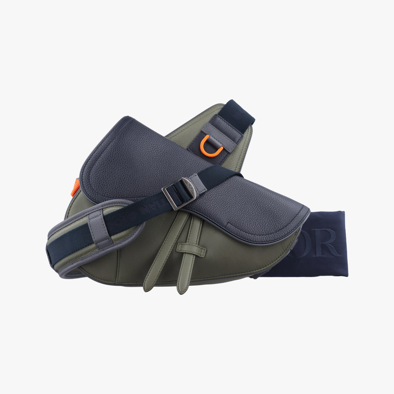 saddle bagGreen x NavyLeather×Nylon27-BO-0291サドルバッググリーン×ネイビーレザー×ナイロン27-BO-0291