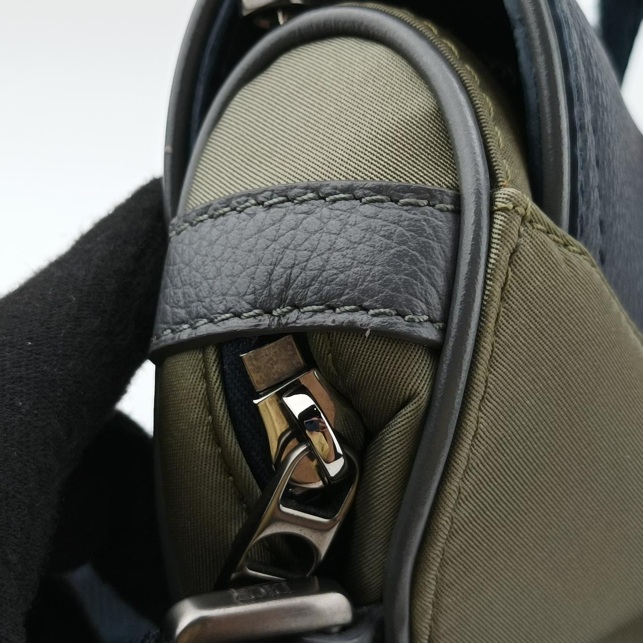 saddle bagGreen x NavyLeather×Nylon27-BO-0291サドルバッググリーン×ネイビーレザー×ナイロン27-BO-0291