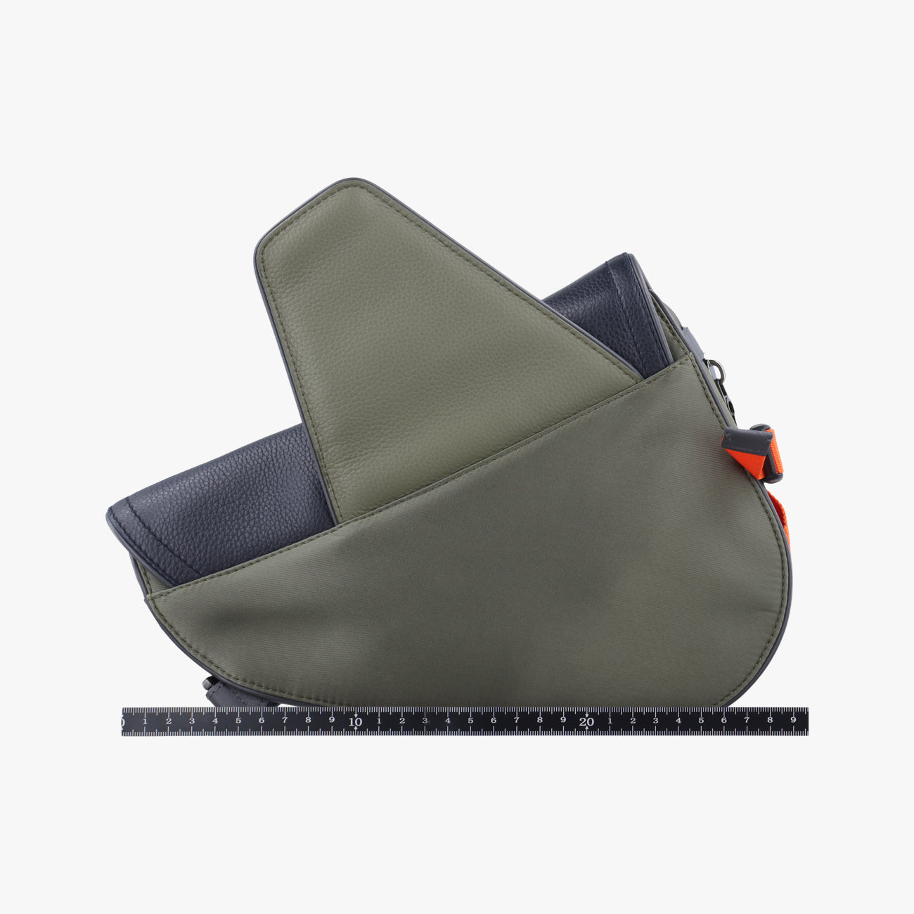 saddle bagGreen x NavyLeather×Nylon27-BO-0291サドルバッググリーン×ネイビーレザー×ナイロン27-BO-0291