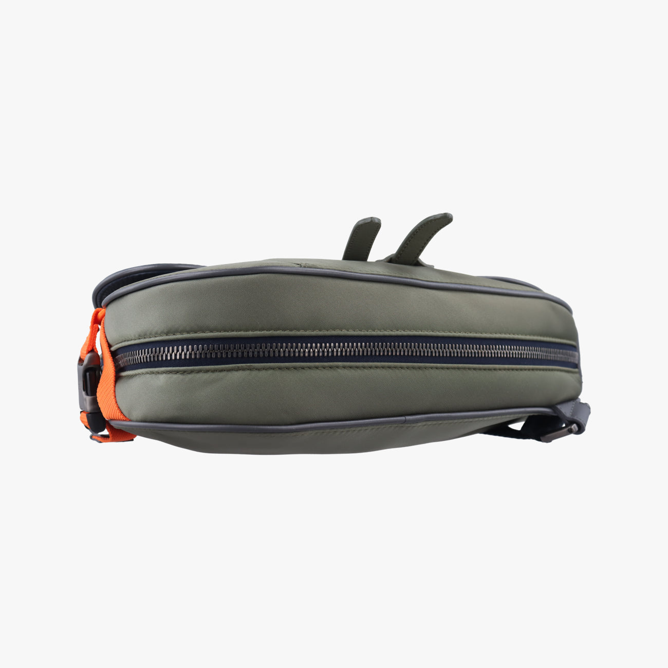 saddle bagGreen x NavyLeather×Nylon27-BO-0291サドルバッググリーン×ネイビーレザー×ナイロン27-BO-0291