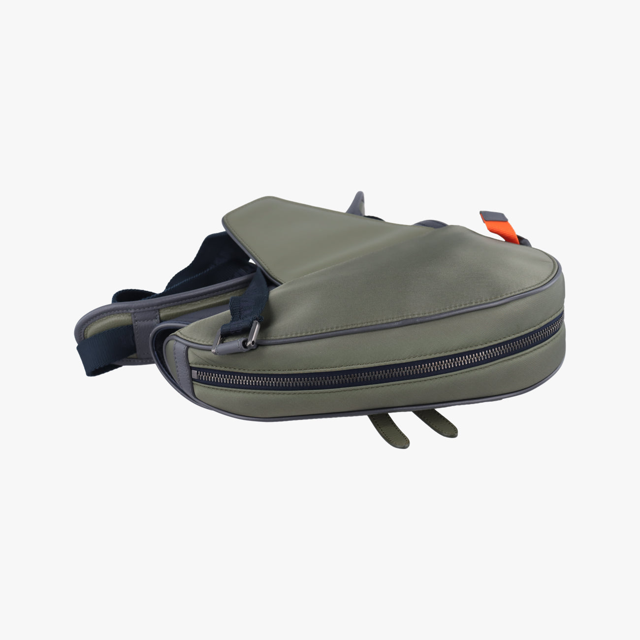 saddle bagGreen x NavyLeather×Nylon27-BO-0291サドルバッググリーン×ネイビーレザー×ナイロン27-BO-0291