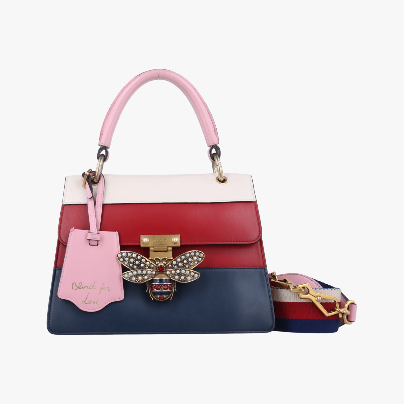 Queen MargaretWhite x Red x Blue x PinkLeather476541I023890312クイーン マーガレットホワイト×レッド×ブルー×ピンクレザー476541I023890312