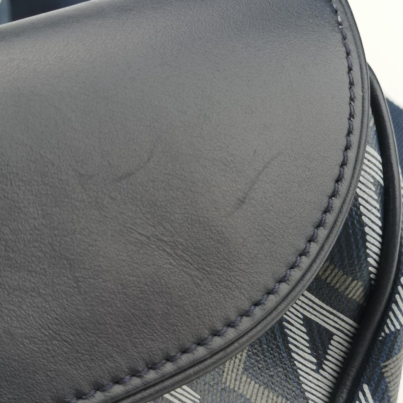 SaddleNavy×GreyPVC coated canvas × leather16-BO-0223サドルネイビー×グレーPVCコーティングキャンバス×レザー16-BO-0223