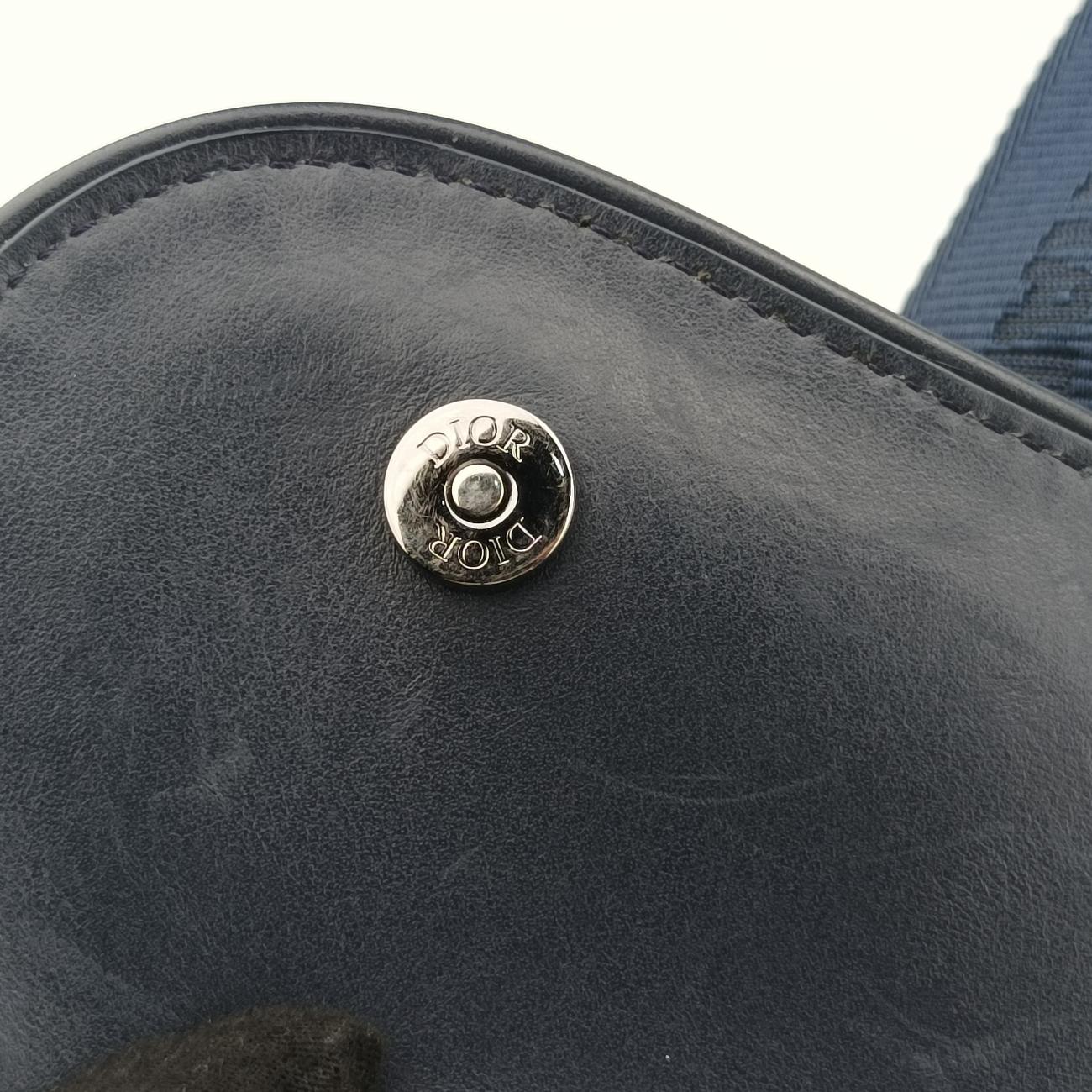 SaddleNavy×GreyPVC coated canvas × leather16-BO-0223サドルネイビー×グレーPVCコーティングキャンバス×レザー16-BO-0223