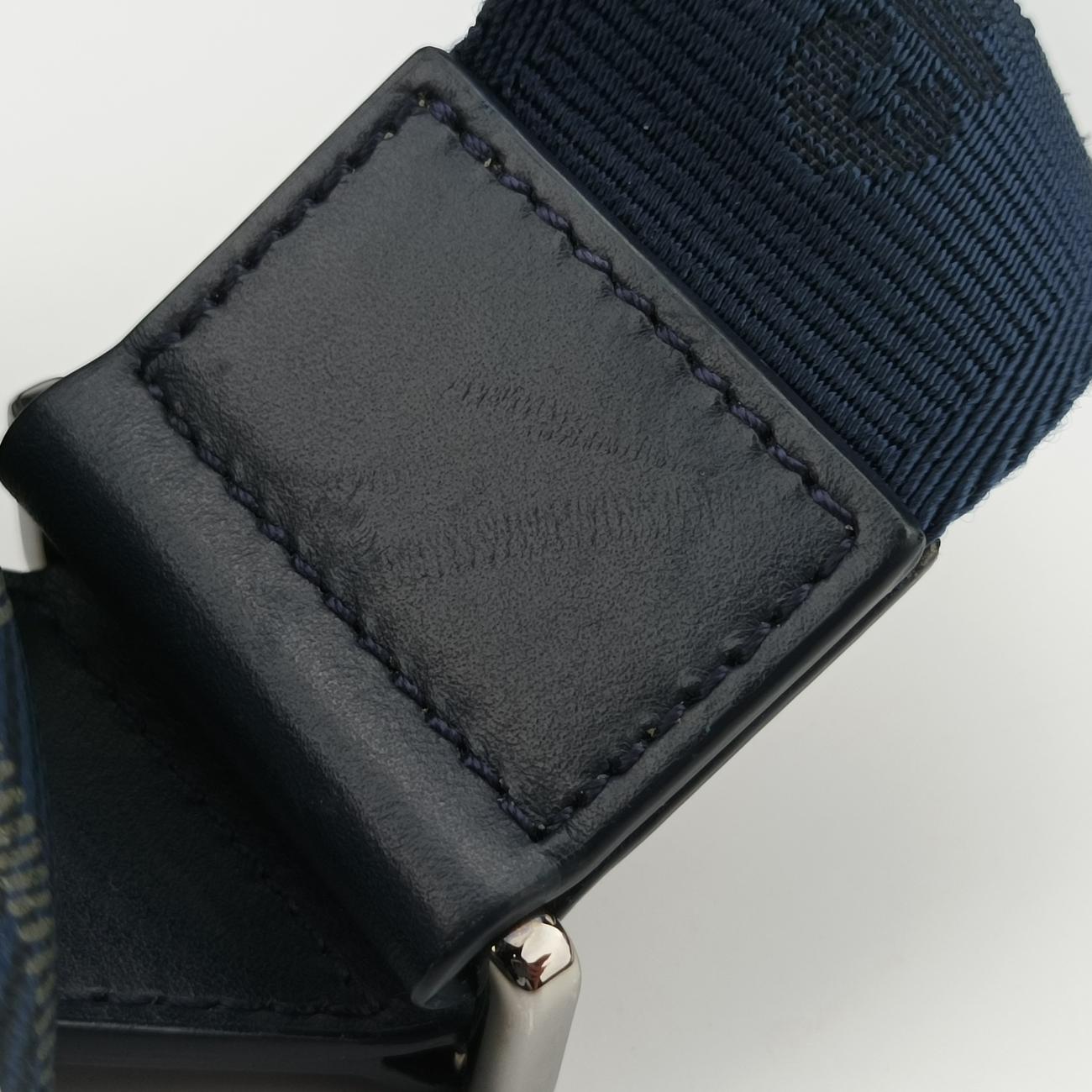 SaddleNavy×GreyPVC coated canvas × leather16-BO-0223サドルネイビー×グレーPVCコーティングキャンバス×レザー16-BO-0223