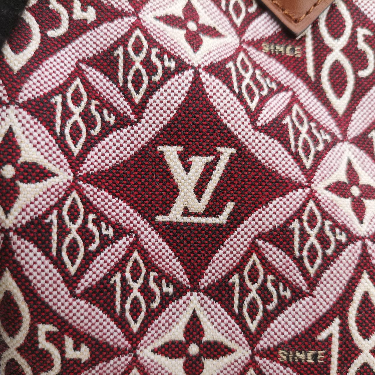 Since 1854 Speedy Bandouliere 25BORDEAUX×BeigeMonogram JacquardM57231DU2290SINCE1854 スピーディ バンドリエール 25ボルドー×ベージュモノグラムジャガードM57231DU2290