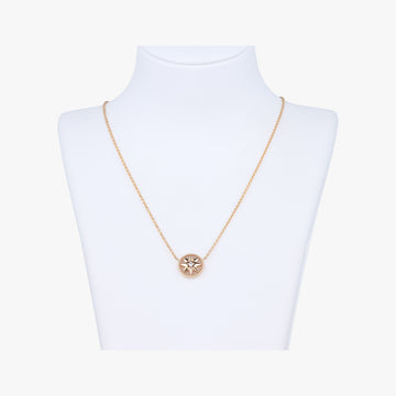 Rose des Vents medallion　Gold x BeigeAU750144461ローズデヴァン メダリオンゴールド×ベージュAU750144461