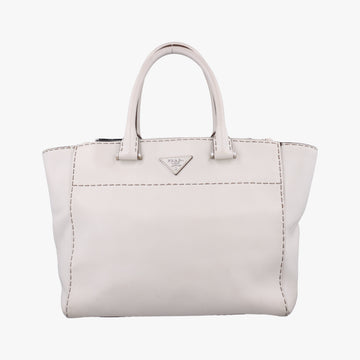 city Twin Pocket SatchelWhiteleatherBN2857208 31/Zシティ ツイン ポケット サッチェルホワイトレザーBN2857208 31/Z