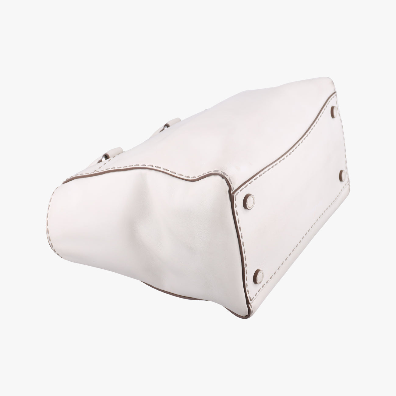 city Twin Pocket SatchelWhiteleatherBN2857208 31/Zシティ ツイン ポケット サッチェルホワイトレザーBN2857208 31/Z