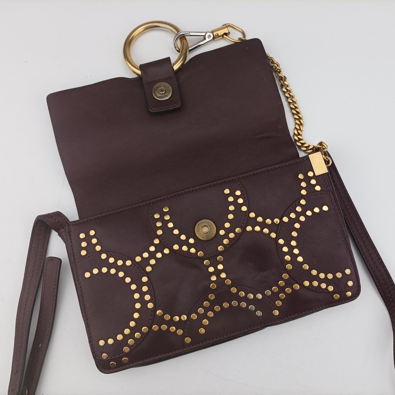 FAYE SmallBurgundySuede×Leather03-16-99-65フェイ スモールワインレッドスエード×レザー03-16-99-65