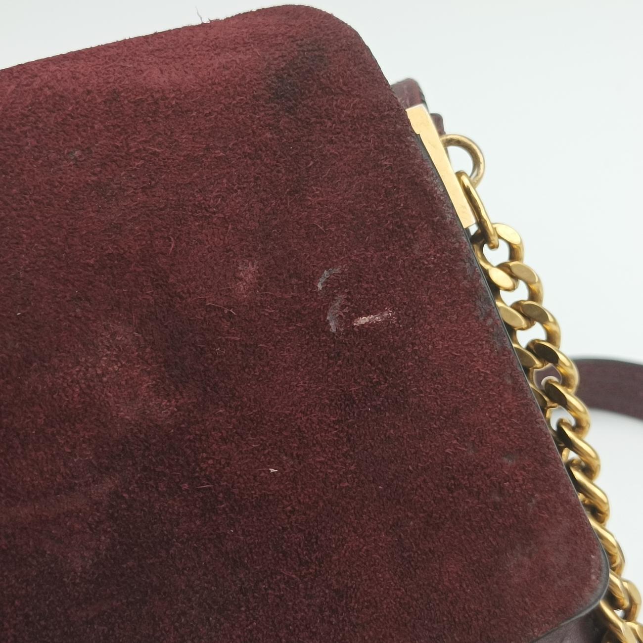 FAYE SmallBurgundySuede×Leather03-16-99-65フェイ スモールワインレッドスエード×レザー03-16-99-65