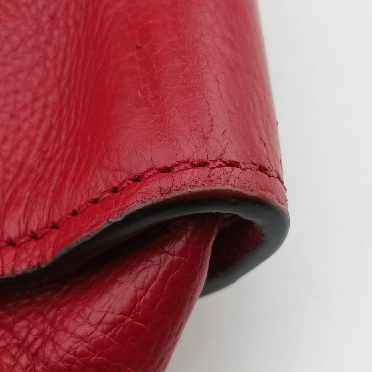 Twin Pocket Winged Tote Red Leather BN2619 12 113ツイン ポケット ウィング トート レッド レザー BN2619 12 113