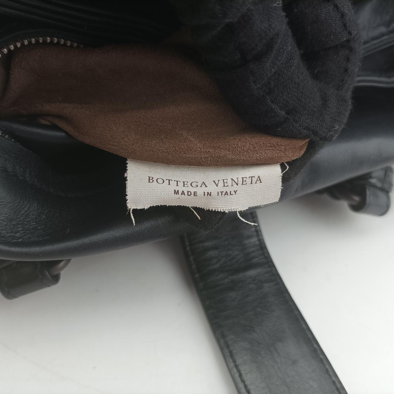 Roma IntrecciatoBlacklambskinB07647317Mローマ イントレチャートブラックラムスキンB07647317M