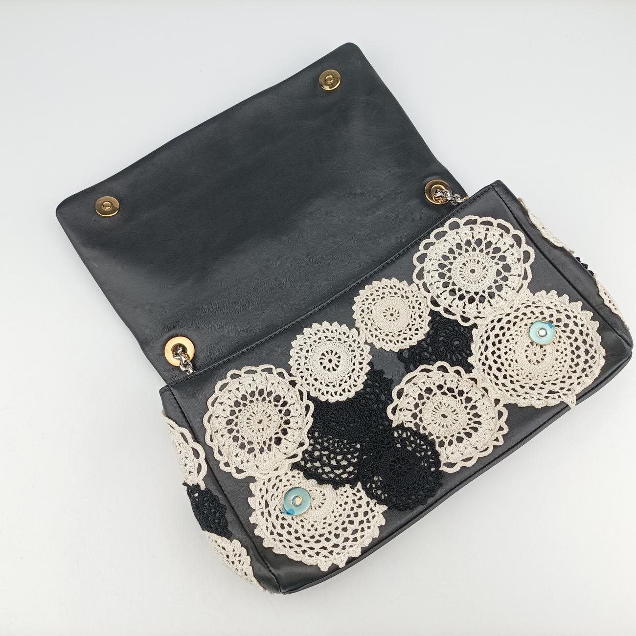 Lace FleshWhite x BlackLeatherレースフレッシュホワイト×ブラックレザー