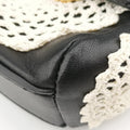 Lace FleshWhite x BlackLeatherレースフレッシュホワイト×ブラックレザー