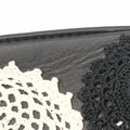 Lace FleshWhite x BlackLeatherレースフレッシュホワイト×ブラックレザー