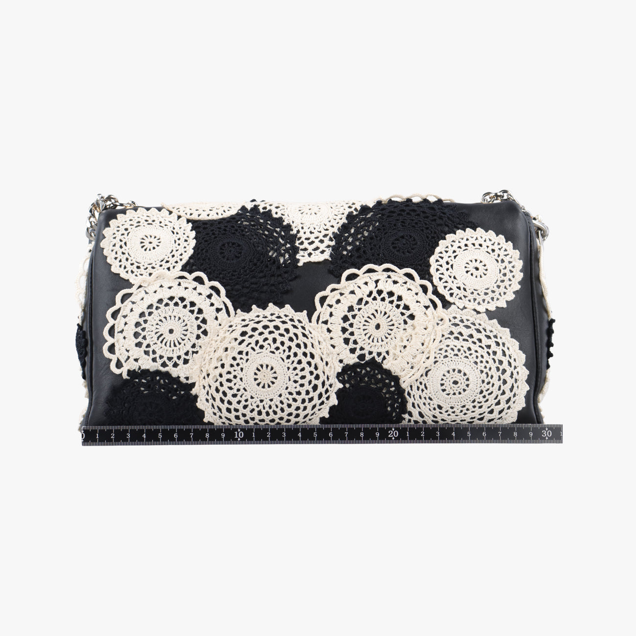 Lace FleshWhite x BlackLeatherレースフレッシュホワイト×ブラックレザー