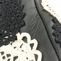 Lace FleshWhite x BlackLeatherレースフレッシュホワイト×ブラックレザー