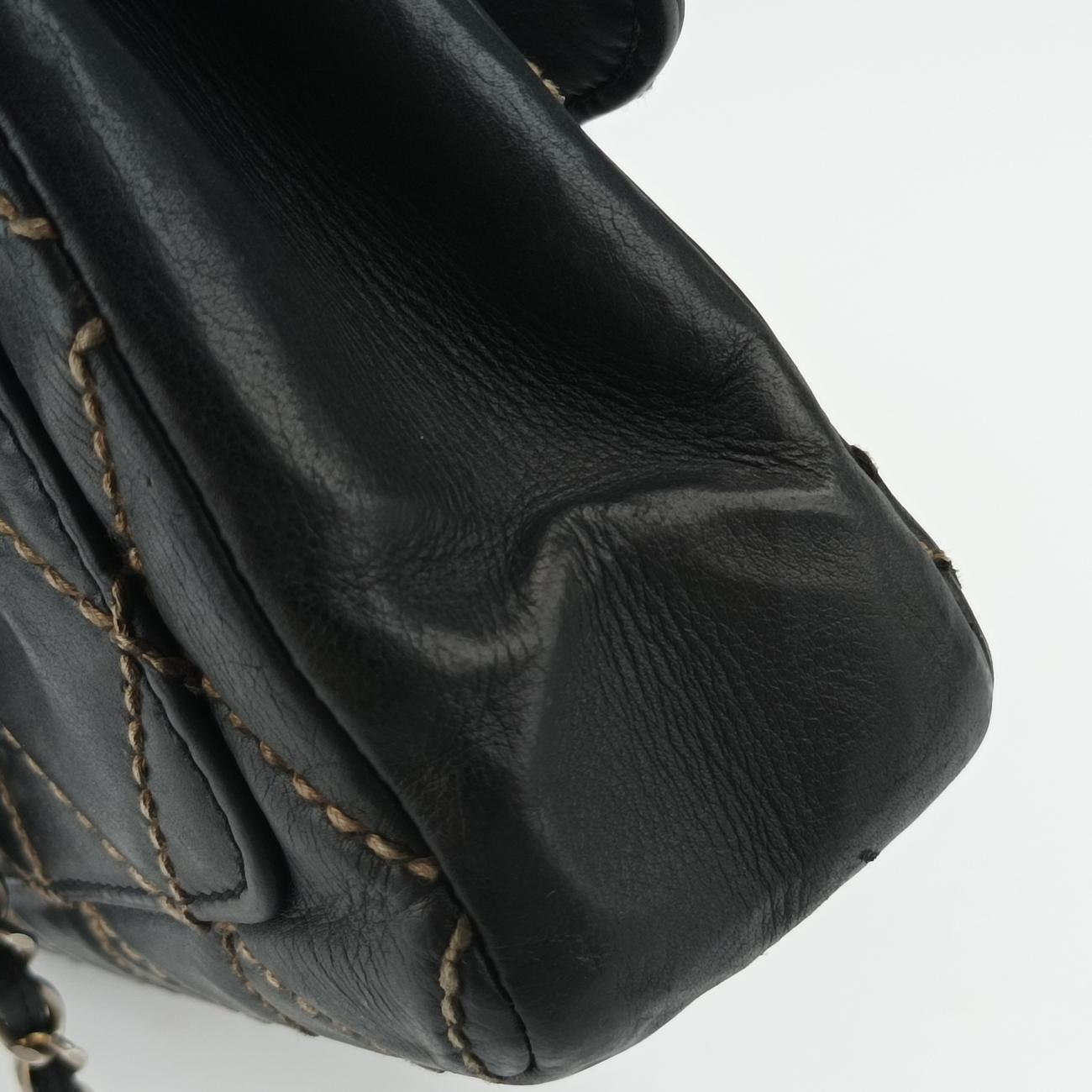 Wild Stitch Double ChainBlackLeatherA146877728960ワイルドステッチ ダブルチェーンブラックレザーA146877728960