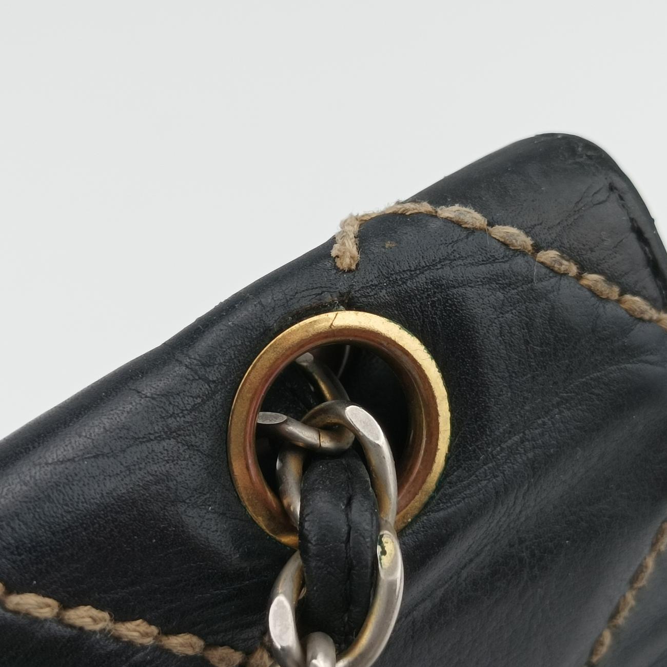 Wild Stitch Double ChainBlackLeatherA146877728960ワイルドステッチ ダブルチェーンブラックレザーA146877728960