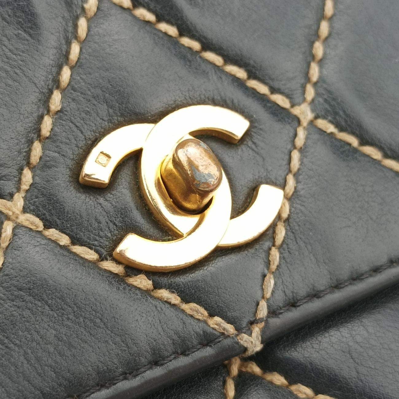 Wild Stitch Double ChainBlackLeatherA146877728960ワイルドステッチ ダブルチェーンブラックレザーA146877728960