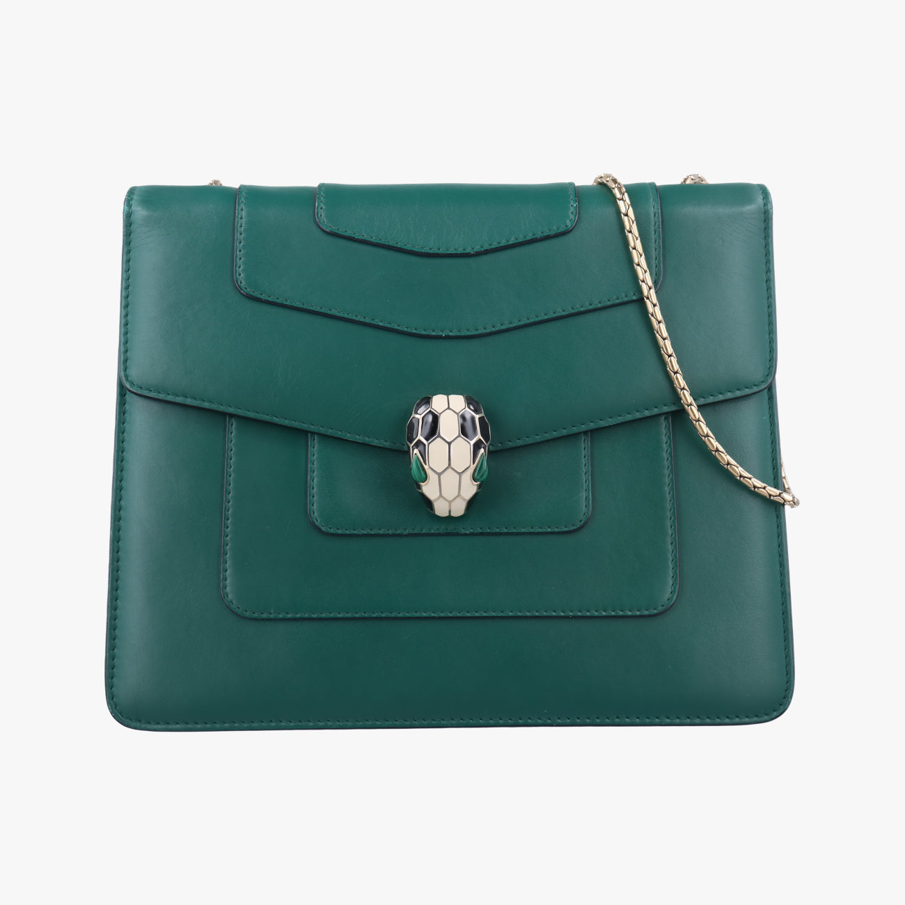 Serpenti ForeverGreenleatherMM.M13.34566セルペンティ フォーエバーグリーンレザーMM.M13.34566