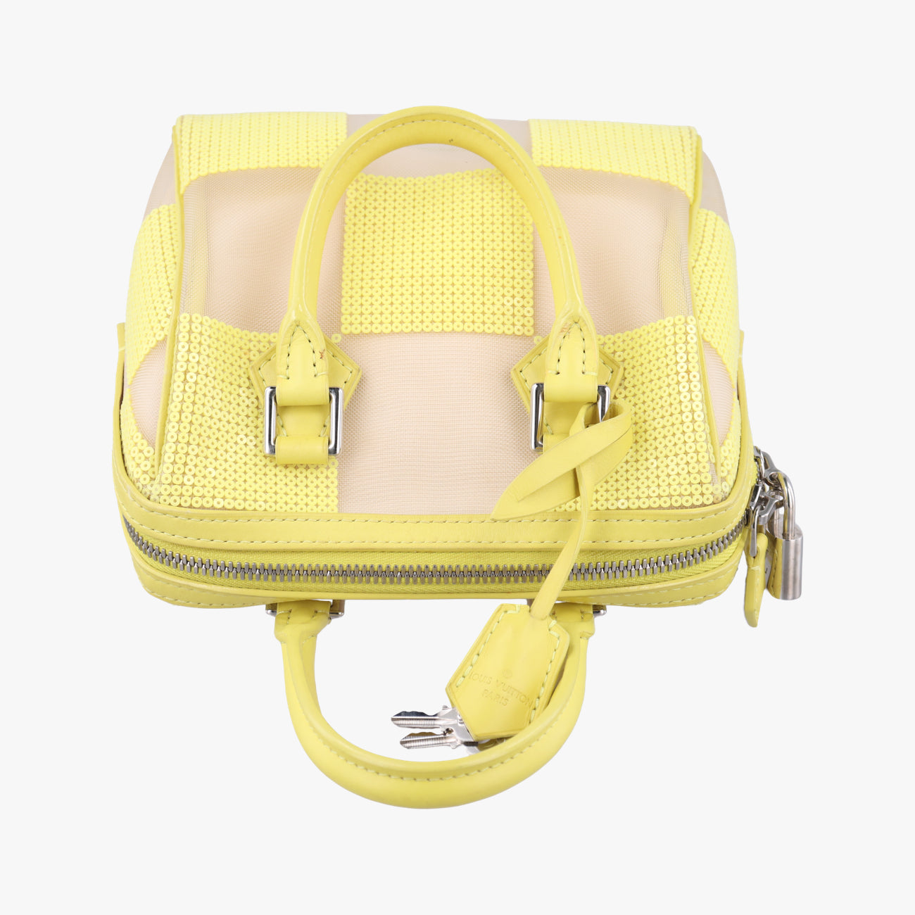 Speedy CubeSequined Jaune×WhitesequinsM48900FO0183スピーディキューブスパンコールジョーヌ×ホワイトスパンコールM48900FO0183