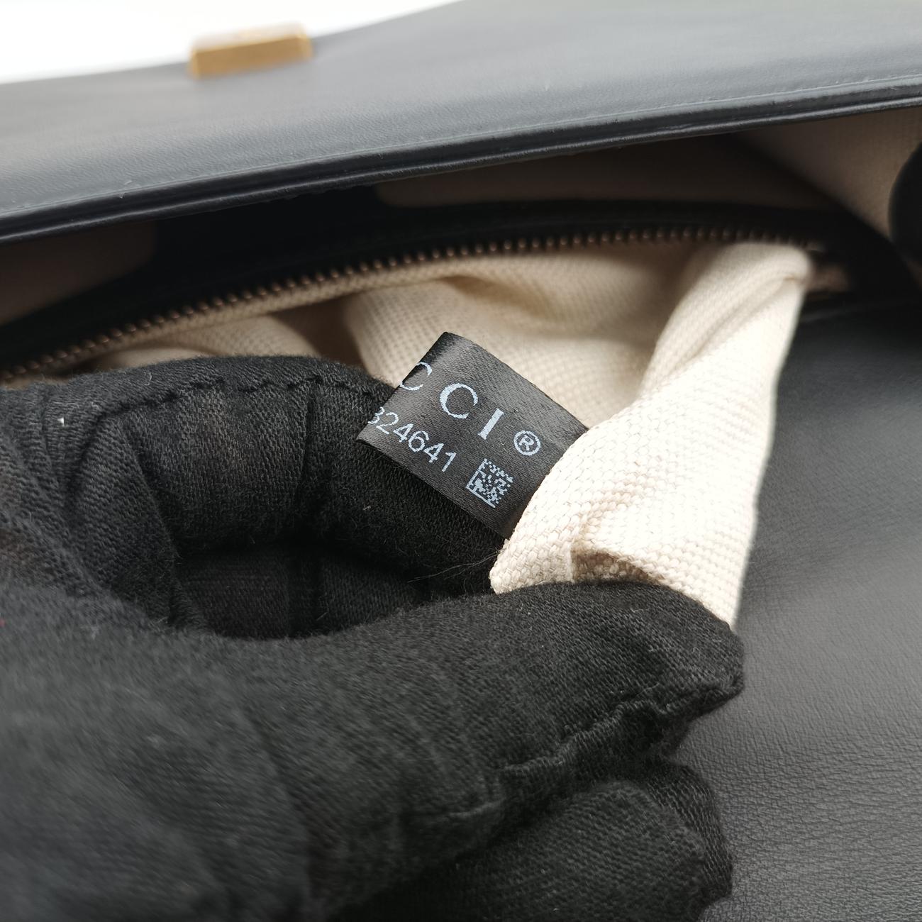 Strawberry Bijou Ribbon SherryBlack x MulticolorLeather432280D020324641ストロベリー ビジュー リボン シェリーブラックｘマルチカラーレザー432280D020324641