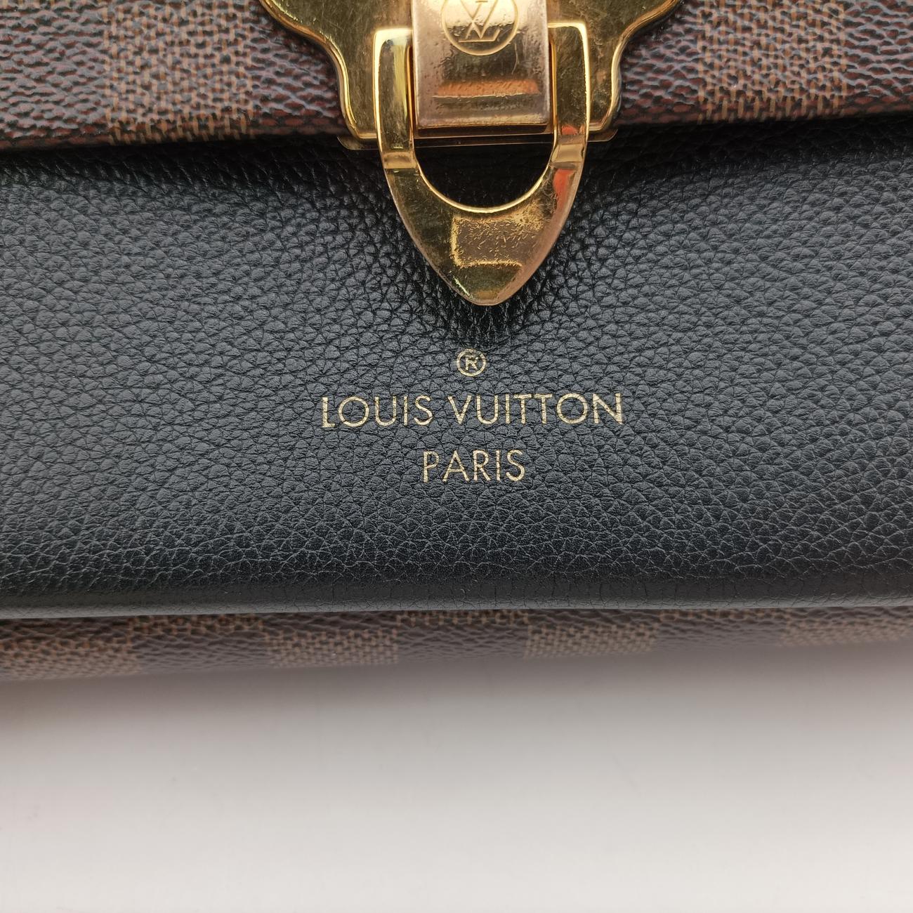 Vavin PMEBENE×NoirDamier Canvas×calf leatherN40108FK3204ヴァヴァンPMエベーヌ×ノワールダミエキャンバス×カーフレザーN40108FK3204